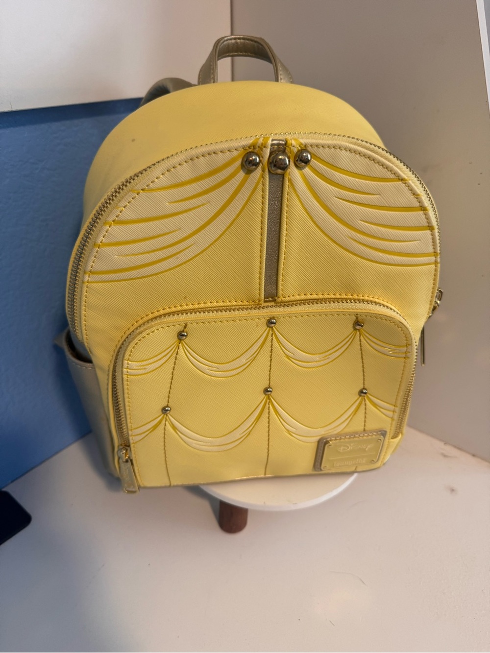 Loungefly Yellow Scallop Mini Backpack - Picture 2 of 9